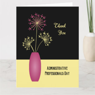 Merci fleurs administratifs journée des profession
