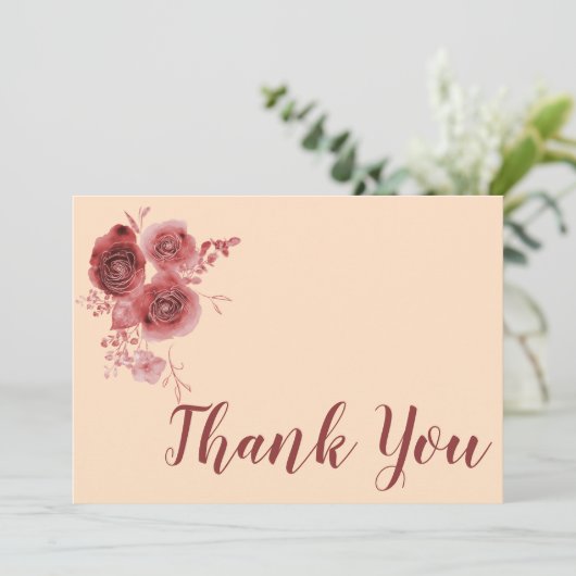 Merci fleurs bordeaux (Debout devant)