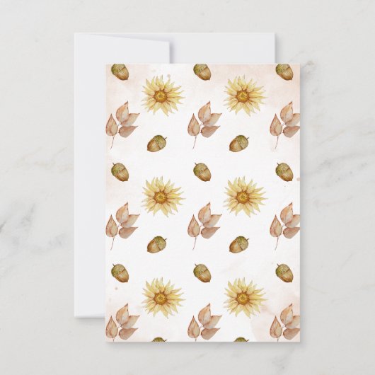 Merci Fleurs Citrouilles Baby shower d'automne (Dos)