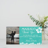 Merci Fleurs de plage Carte photo (Debout devant)