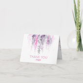 Merci floral abstrait événement mariage rose indig (Devant)