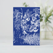 Merci floral bleu et blanc (Debout devant)