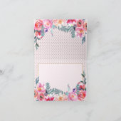 Merci floral de baisse d'aquarelle élégante (Intérieur)