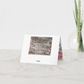 Merci floral de baisse d'aquarelle élégante (Dos)