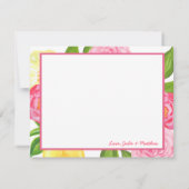 Merci floral de citron moderne (Dos)