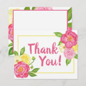 Merci floral de citron moderne (Devant / Derrière)