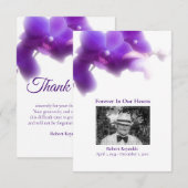 Merci floral de la photo Sympathy Funeral (Devant / Derrière)