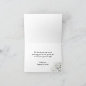 Merci floral de mariage du souffle du bébé (Intérieur)