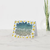 Merci floral de plage de cadre de Plumeria (Devant)