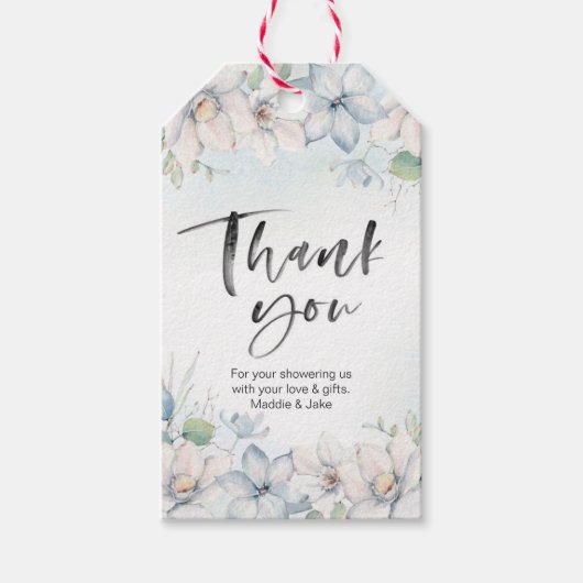 Merci floral d'hiver pour les étiquettes (Devant)