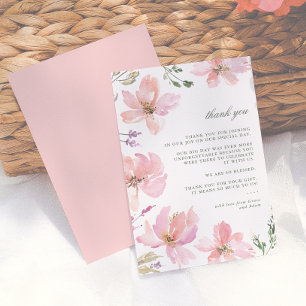 Merci floral moderne d'aquarelle mi-été