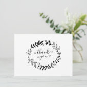 Merci Floral noir et blanc (Debout devant)