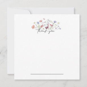 Merci floral papillon Carte pour notes