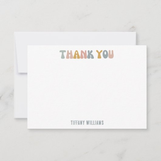 Merci Floral Pastel Retro (Devant)