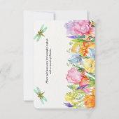 Merci floral pour votre carte d'achat. (Dos)