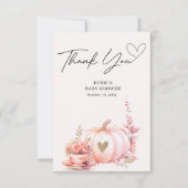 Merci floral rose Citrouille (Devant)