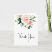 Merci floral rose pâle (Devant)