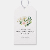 Merci floral rose pâle Favoriser les étiquettes ca (Devant)