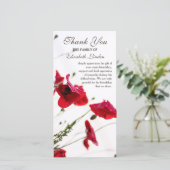 Merci floral rouge de sympathie des pavots | (Debout devant)