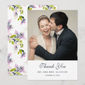 Merci floral sensible de l'aquarelle | (Devant / Derrière)