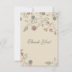 Merci floral vintage de bordure