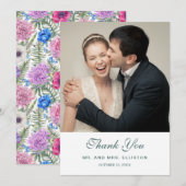 Merci floral vintage de la pivoine | de (Devant / Derrière)