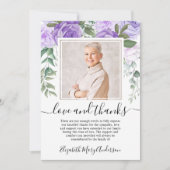 Merci Floral Violet Bereavement Photo (Devant)
