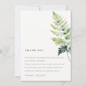 MERCI FOLIAGE FERN VERT EN COULEUR D'EAU (Devant)