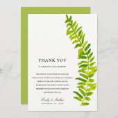 MERCI FOLIAGE FERN VERT EN COULEUR D'EAU (Devant / Derrière)