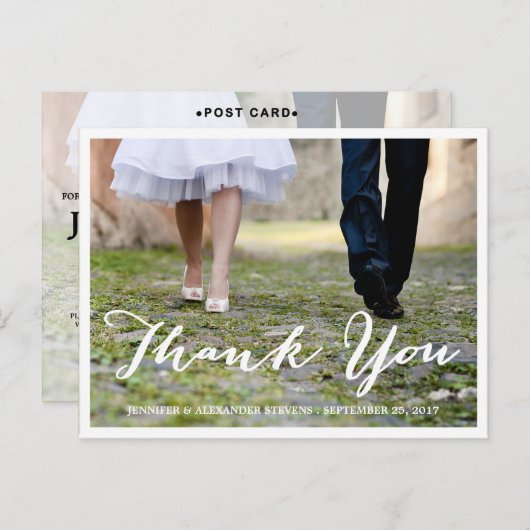 MERCI FORMEL | CARTE POST MERCI MARIAGE (Devant / Derrière)