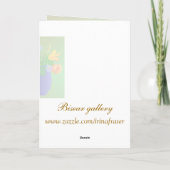 Merci Friend - Fleurs exotiques dans un vase Card (Dos)