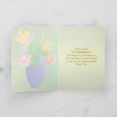 Merci Friend - Fleurs exotiques dans un vase Card (Intérieur)