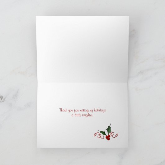 Merci frontalier Holly (Intérieur)