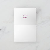 Merci fuchsia de mariage d'hiver de flocon de (Intérieur)