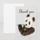 Merci Fun Cute Panda Ours Humour animal (Devant / Derrière)