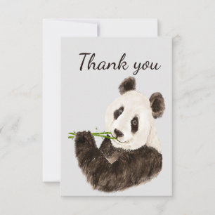 Merci Fun Cute Panda Ours Humour animal