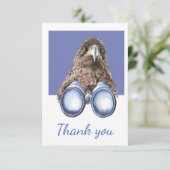 Merci Fun Oiseau Observation Hawk Jumelles Humour (Debout devant)