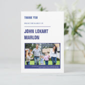 Merci funéraire Carte photo (Debout devant)