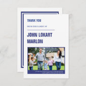 Merci funéraire Carte photo (Devant / Derrière)