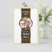 Merci funéraire Carte photo (Debout devant)