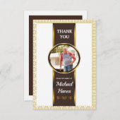 Merci funéraire Carte photo (Devant / Derrière)