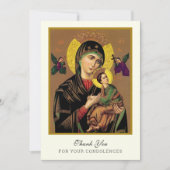 Merci funéraire Condolence Catholique Élégant (Devant)