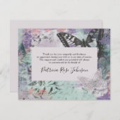 Merci funéraire créatif pour papillons (Devant / Derrière)