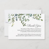 Merci funéraire de couleur d'eau douce (Devant)