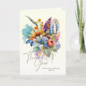 Merci funéraire de la Condolence catholique (Devant)