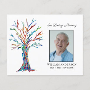 Merci funéraire de sympathy budget Carte photo