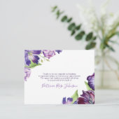 Merci funéraire des fleurs de tulipes violettes (Debout devant)