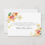 Merci funéraire des Orchidées (Dos)