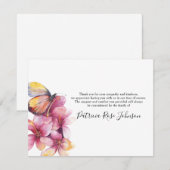 Merci funéraire du papillon floral (Devant / Derrière)