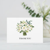 Merci funéraire floral blanc (Debout devant)